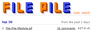 Bruce makes it to #1 on FilePile.